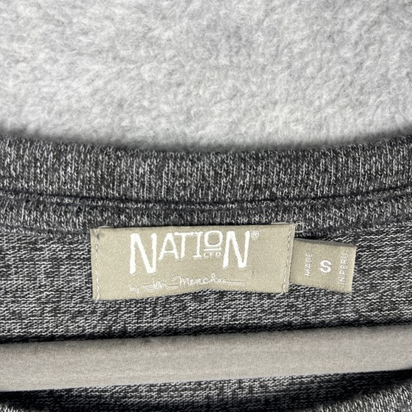 Nation‎ LTD Heather Gray Pullover Sweatshirt Womens S Minimalist Quiet Luxury - Picture 4 of 9